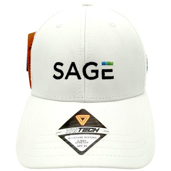 Pukka “Sage” White Tech‑Fabric Cap – Moisture‑Wicking Fully Custom Headwear NWT - Picture 1 of 13